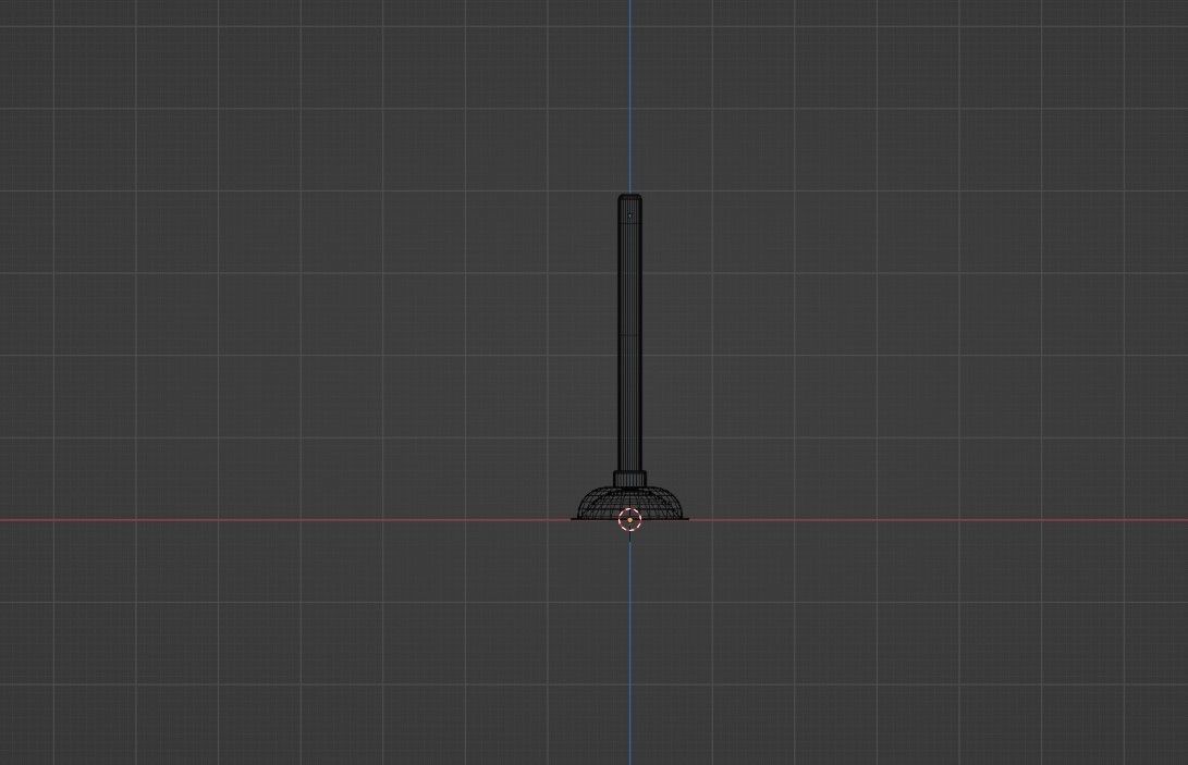 Toilet Plunger Low-poly 3D model_10