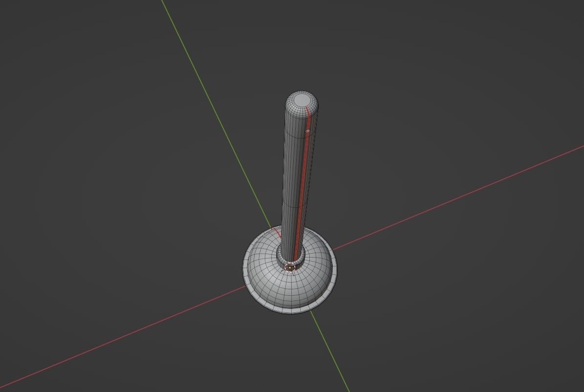 Toilet Plunger Low-poly 3D model_14