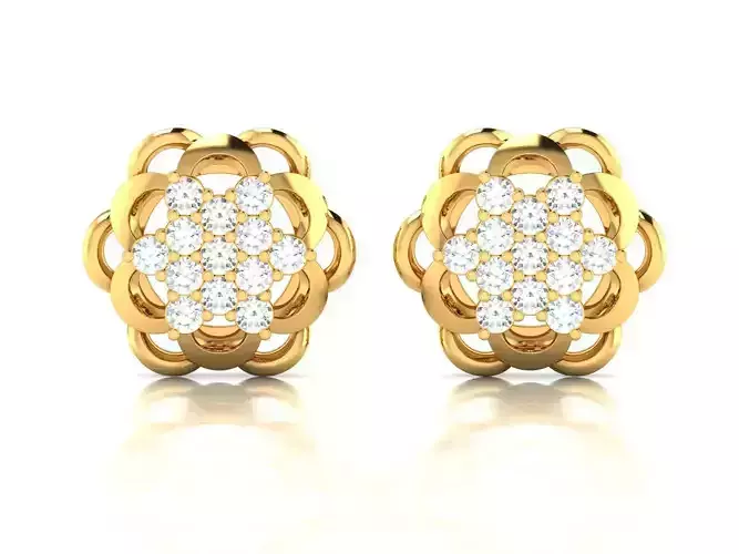 Women Earring 3dm stl fbx obj Render Details