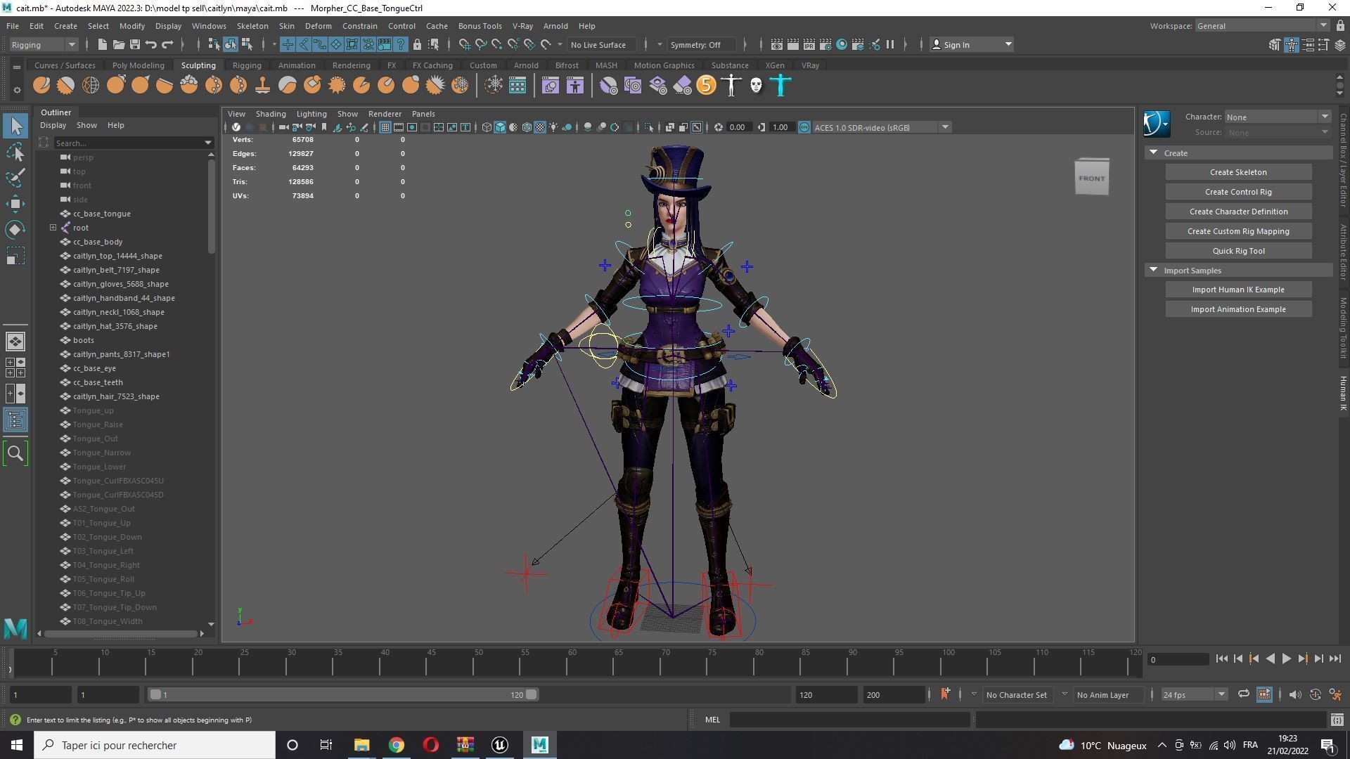 3D model Caitlyn league of legends arcane VR / AR / low-poly | CGTrader