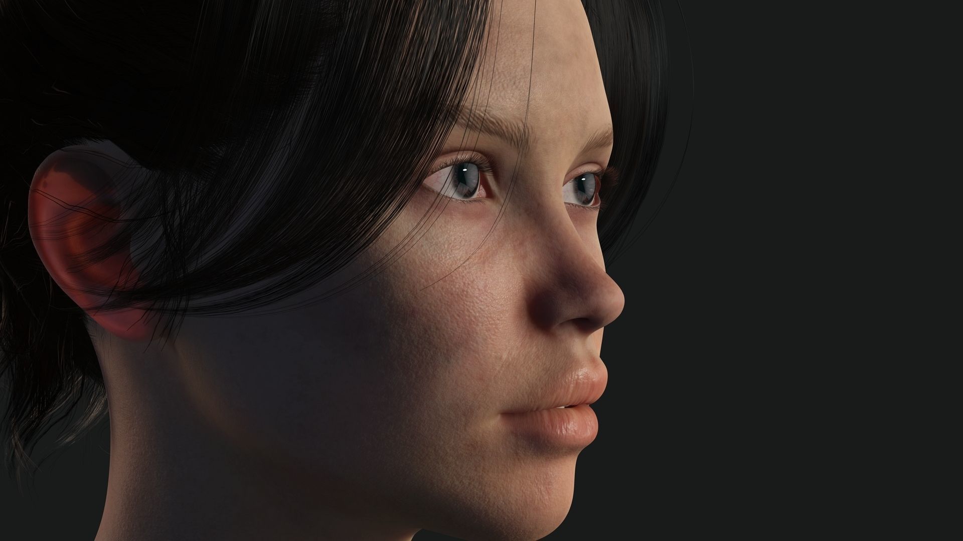 Survival Female Game Ready Low-poly 3D model_10