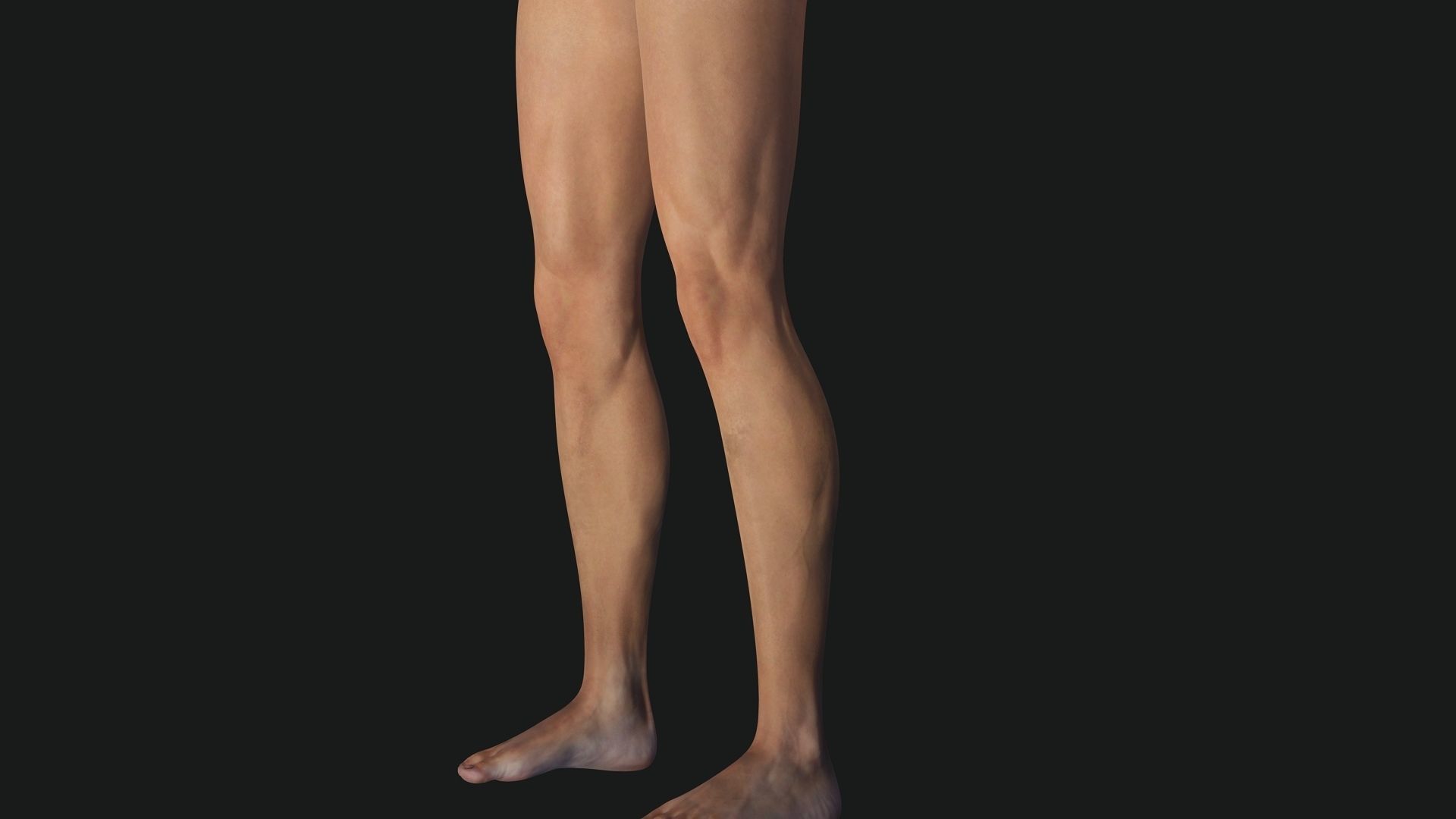 Survival Female Game Ready Low-poly 3D model_16