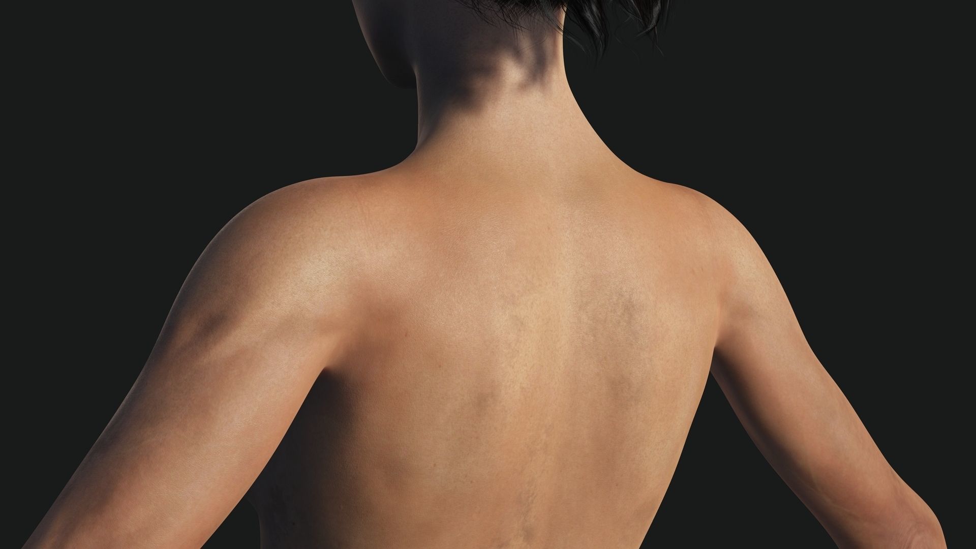 Survival Female Game Ready Low-poly 3D model_21