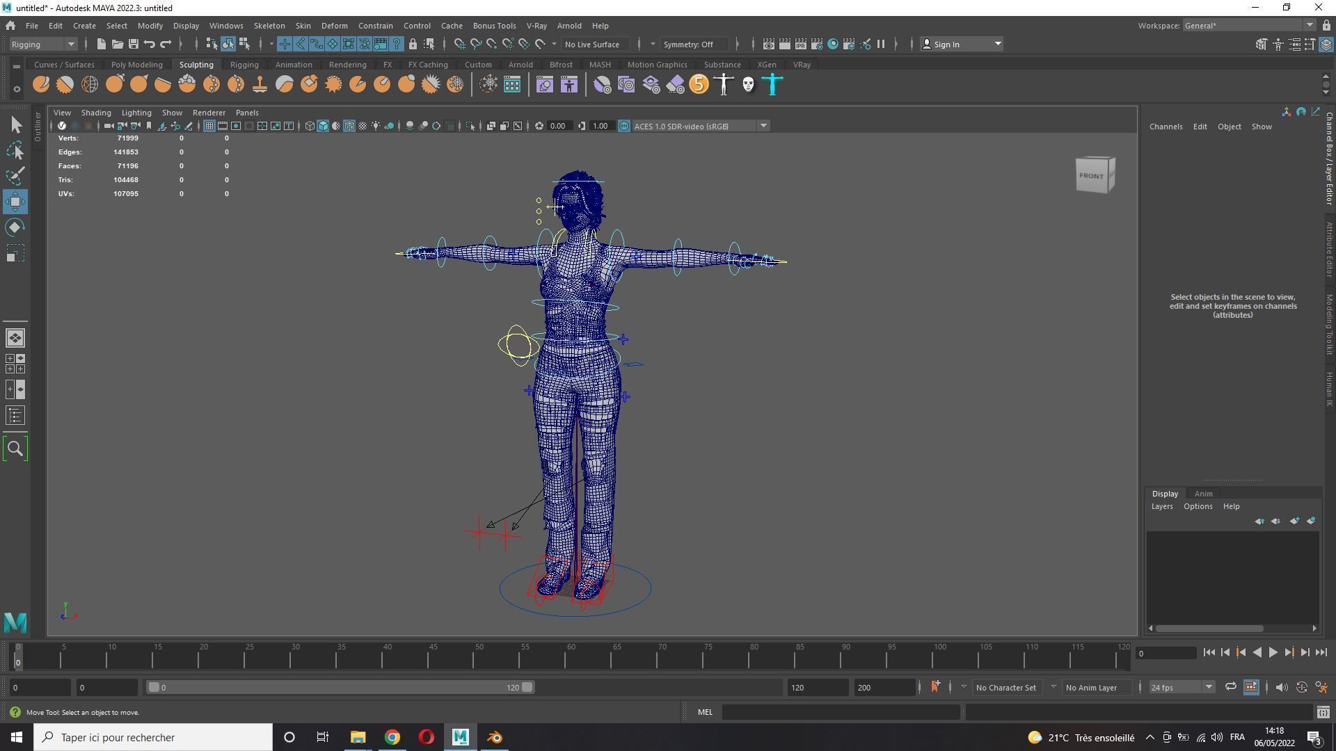 Survival Female Game Ready Low-poly 3D model_22