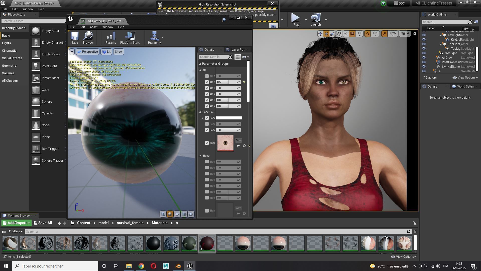 Survival Female Game Ready Low-poly 3D model_28