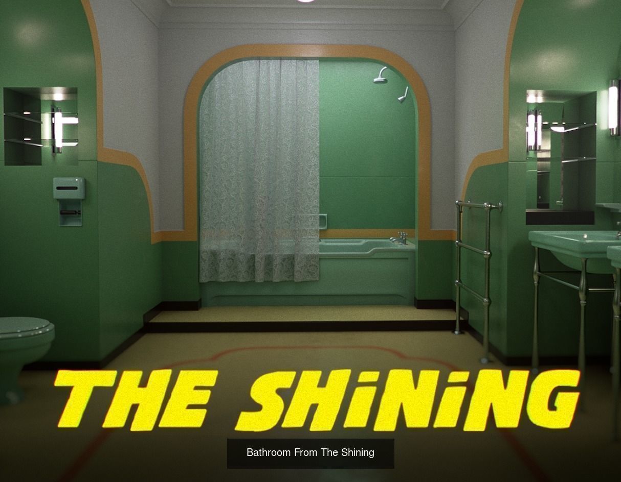 The Shining Overlook Hotel Interiors 3D Model Collection_17