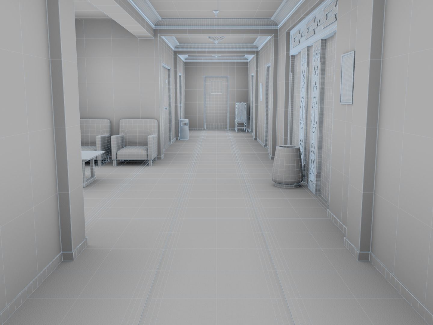 The Shining Overlook Hotel Interiors 3D Model Collection_27