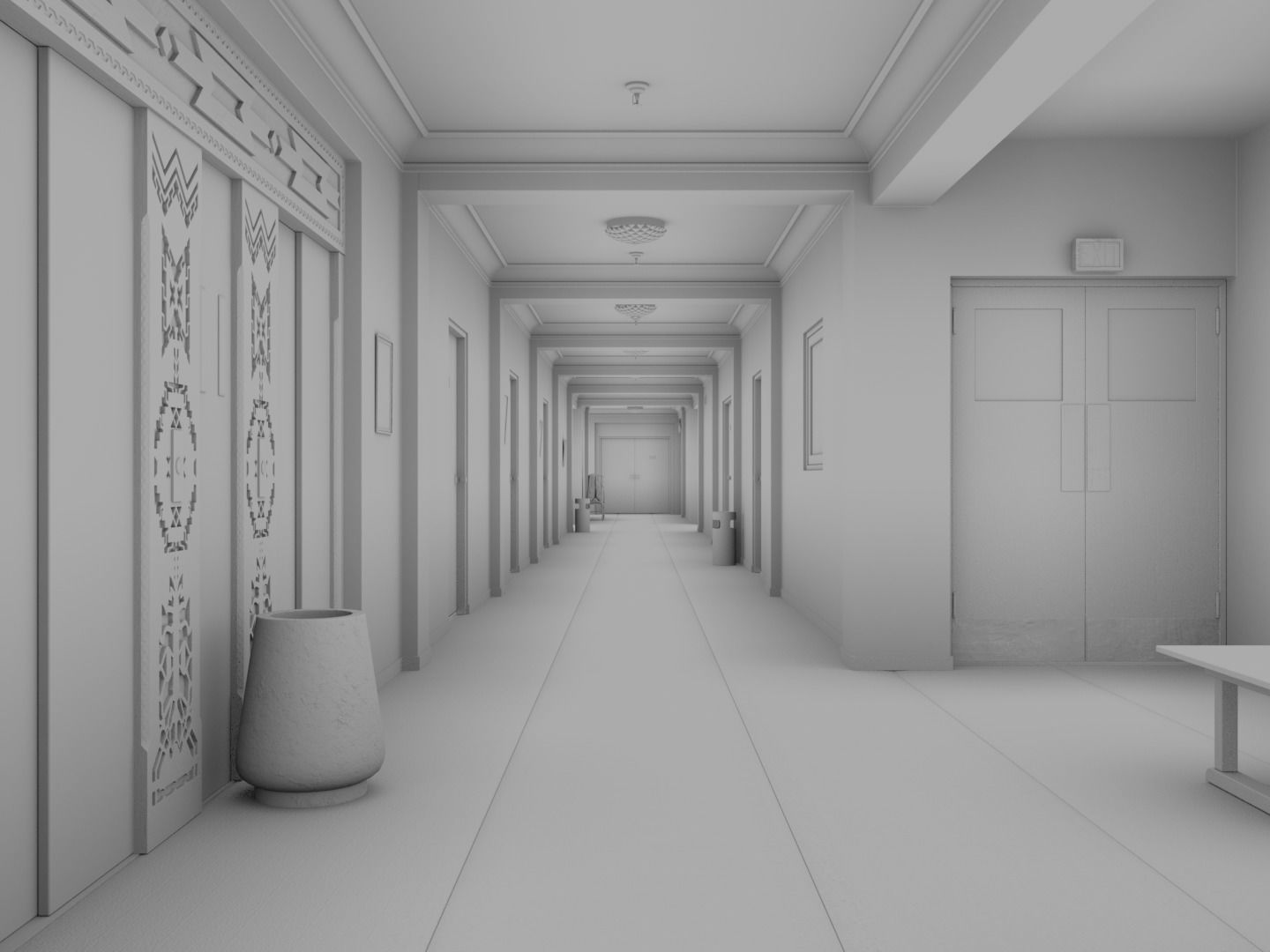 The Shining Overlook Hotel Interiors 3D Model Collection_25