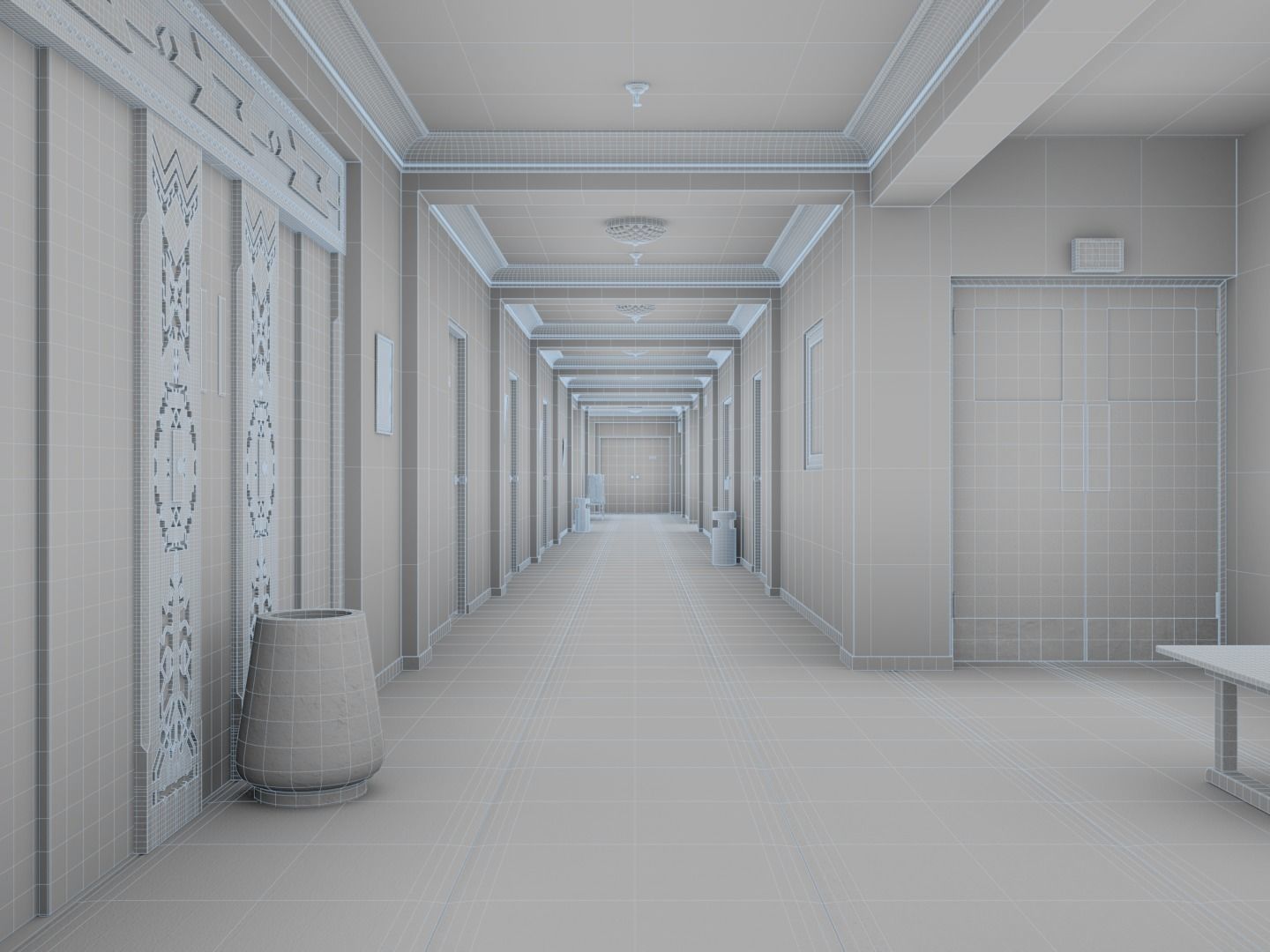 The Shining Overlook Hotel Interiors 3D Model Collection_24