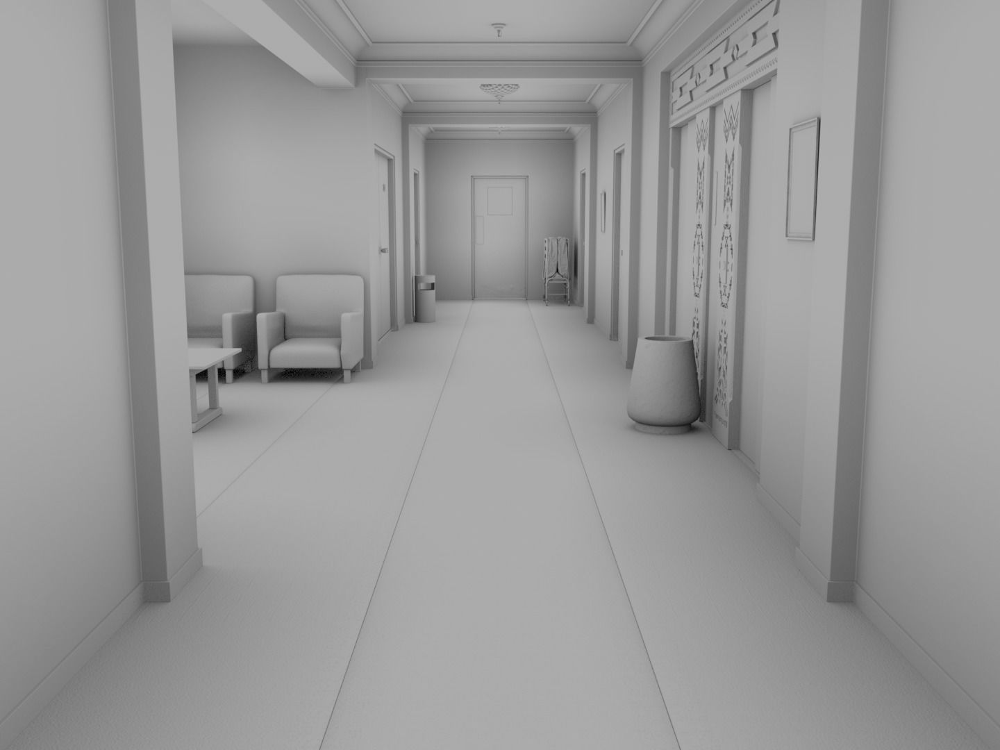 The Shining Overlook Hotel Interiors 3D Model Collection_28