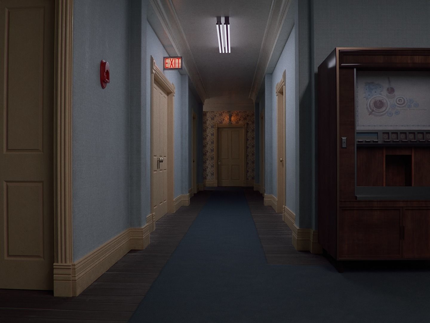 The Shining Overlook Hotel Interiors 3D Model Collection_32