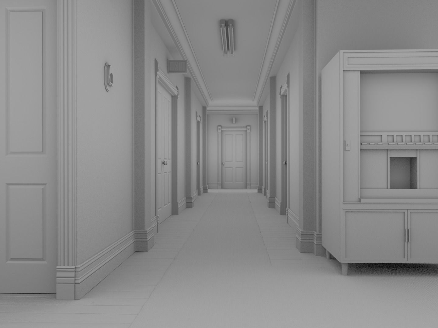 The Shining Overlook Hotel Interiors 3D Model Collection_34