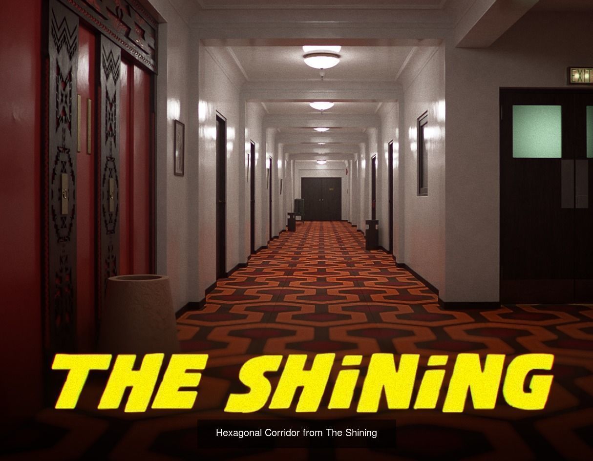 The Shining Overlook Hotel Interiors 3D Model Collection_23