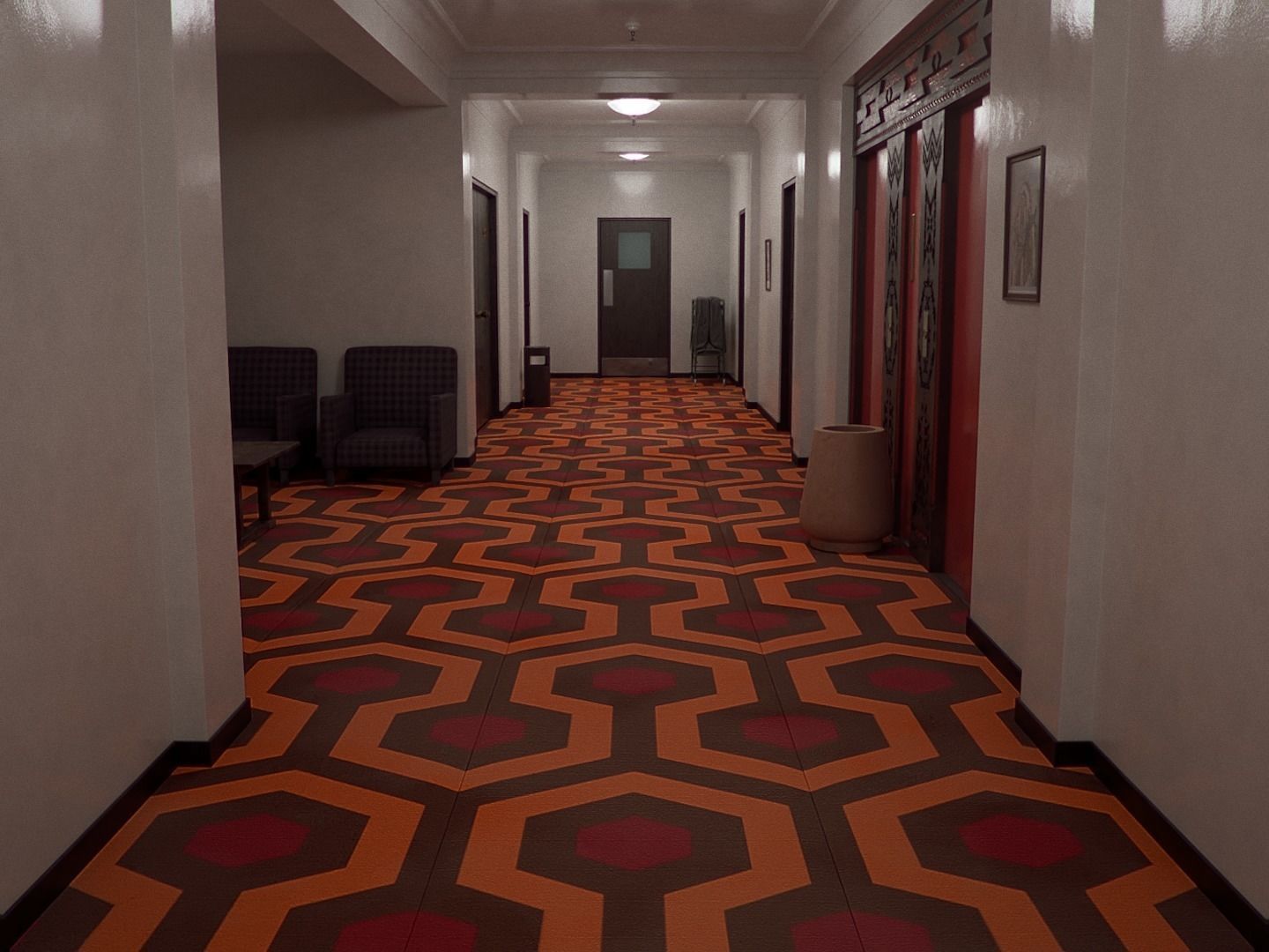 The Shining Overlook Hotel Interiors 3D Model Collection_26