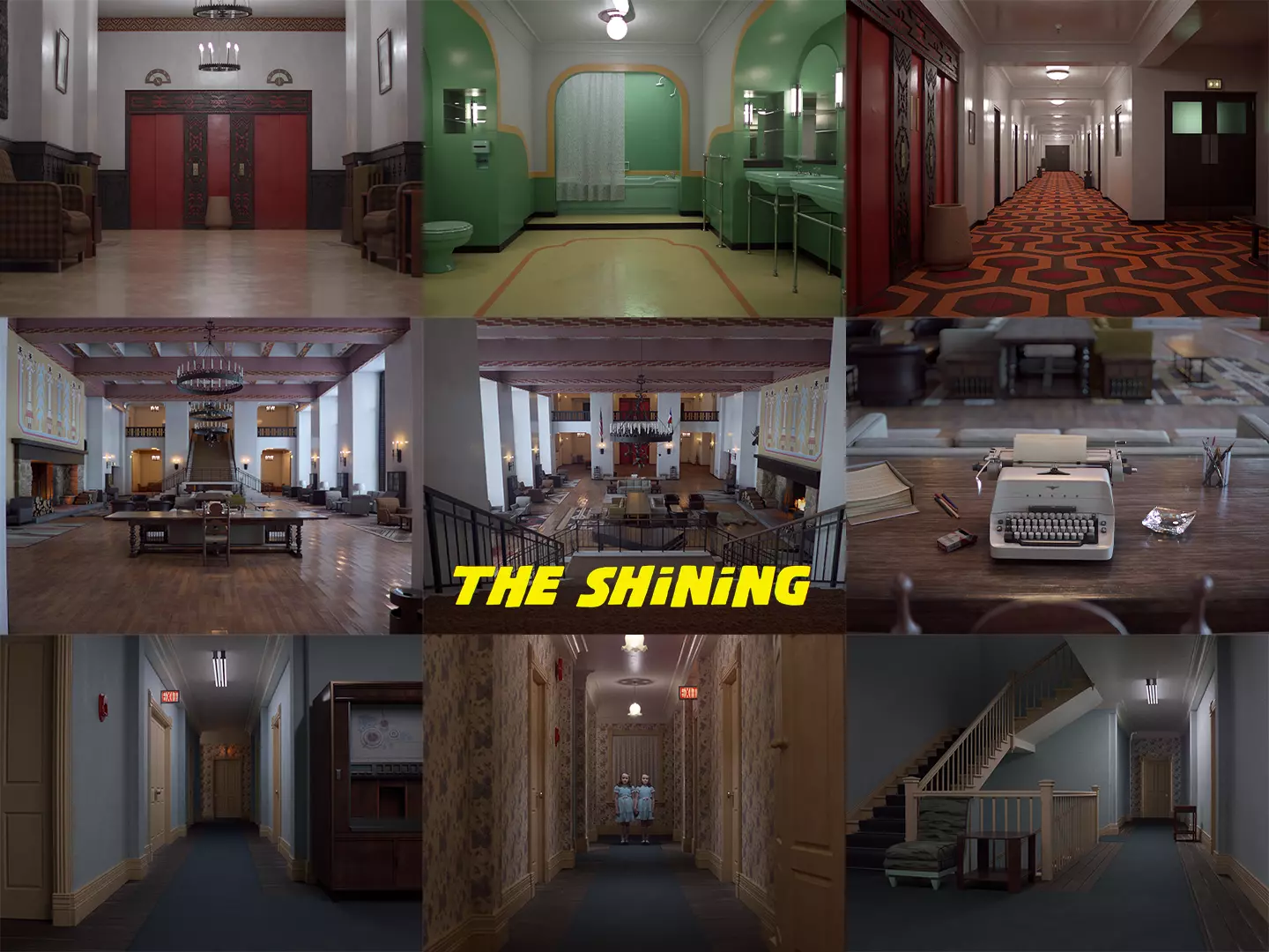 The Shining Overlook Hotel Interiors 3D Model Collection_0