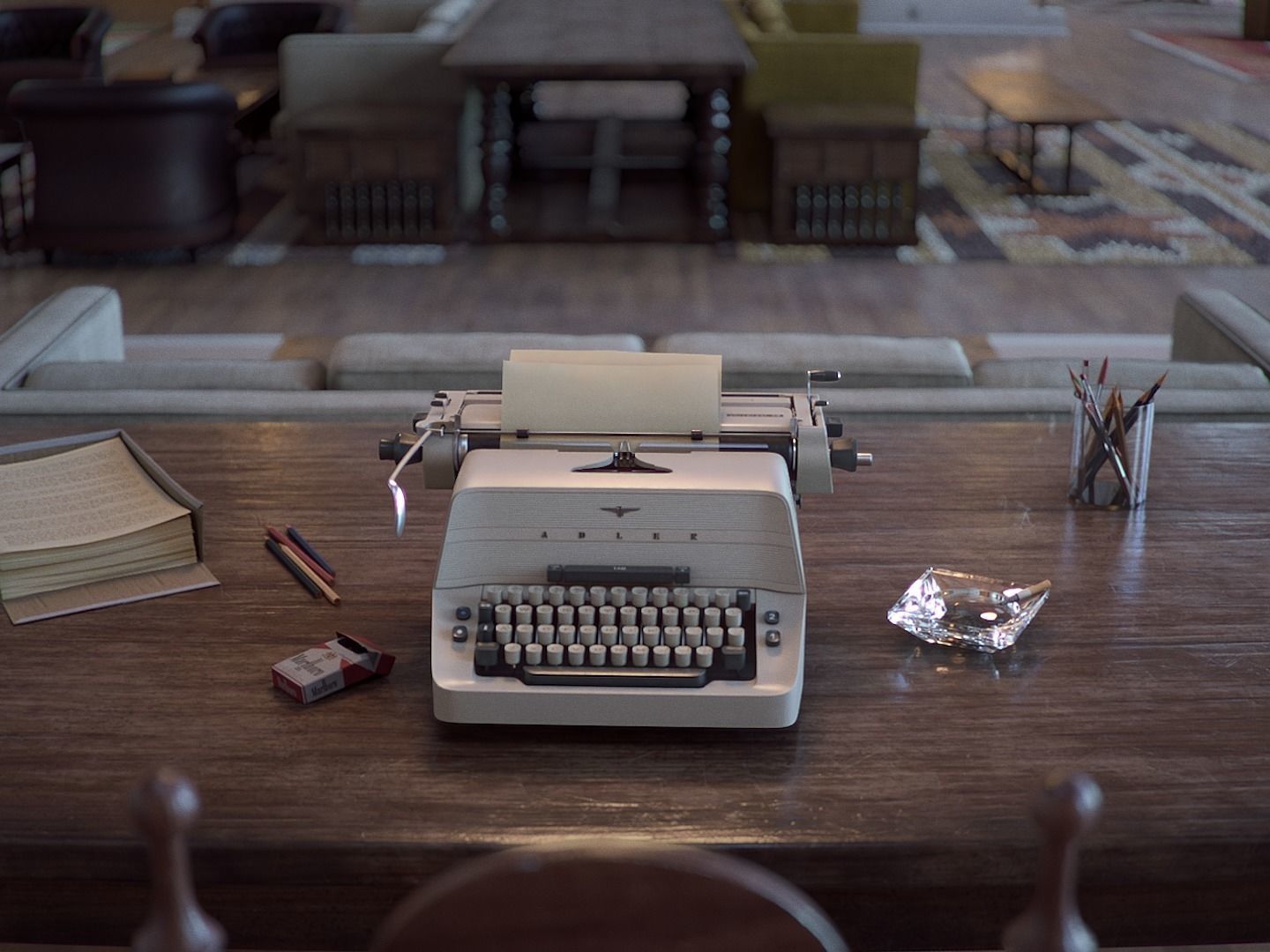 The Shining Overlook Hotel Interiors 3D Model Collection_7