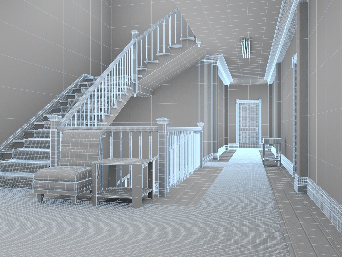 The Shining Overlook Hotel Interiors 3D Model Collection_36
