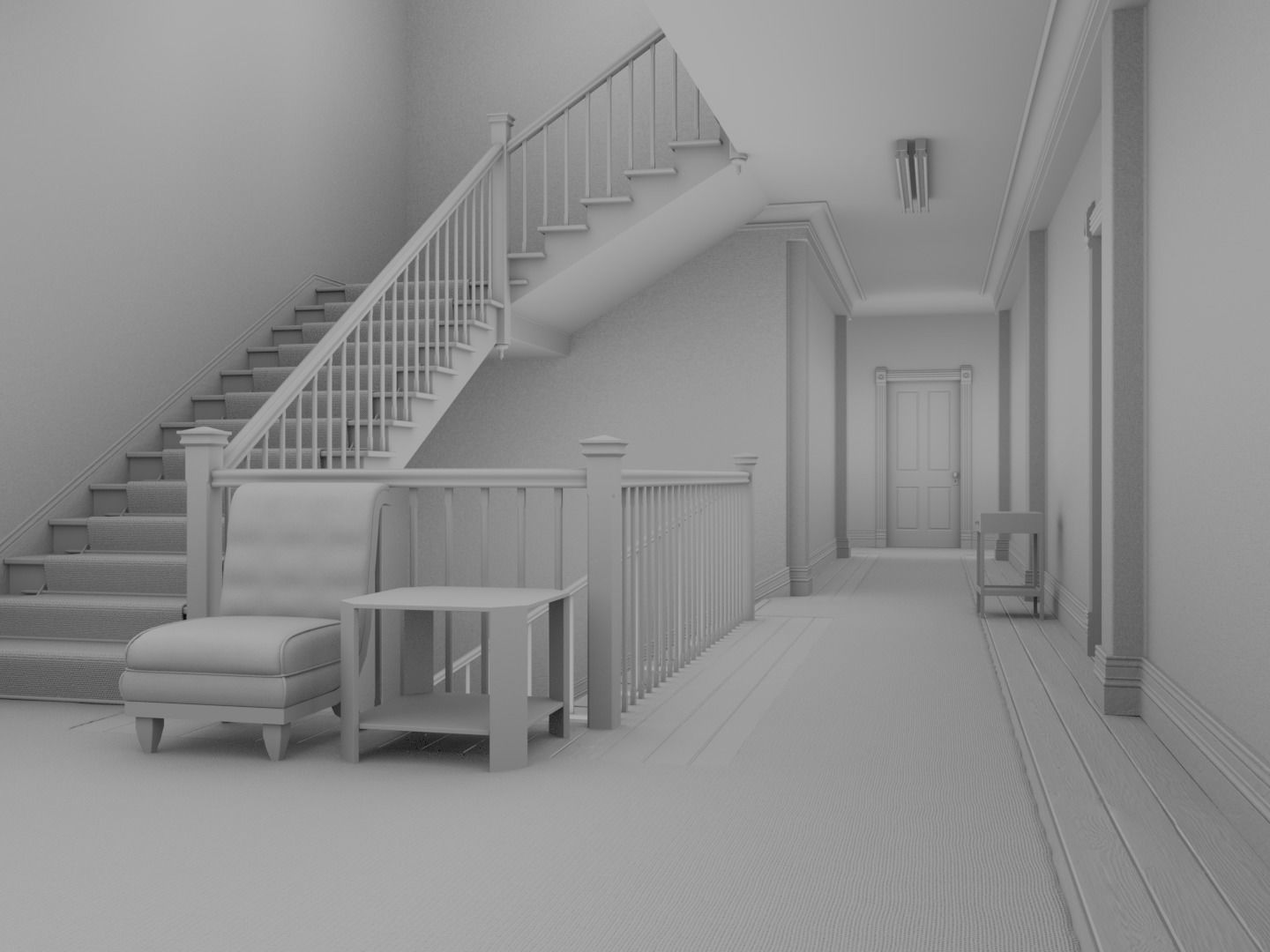 The Shining Overlook Hotel Interiors 3D Model Collection_37