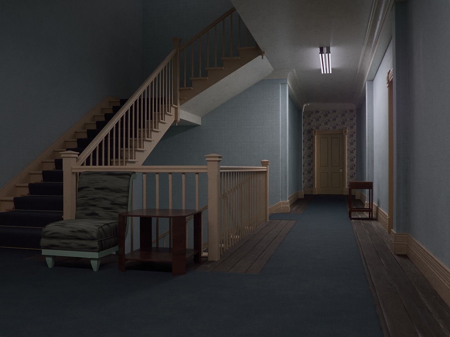 The Shining Overlook Hotel Interiors 3D Model Collection_35