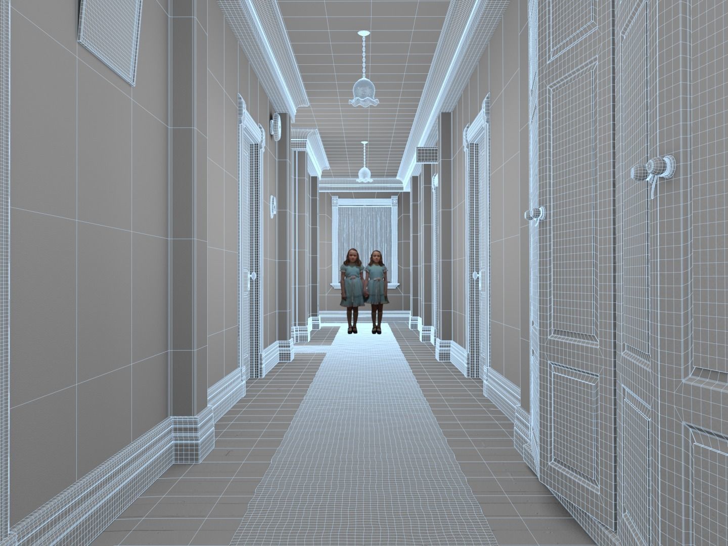 The Shining Overlook Hotel Interiors 3D Model Collection_30