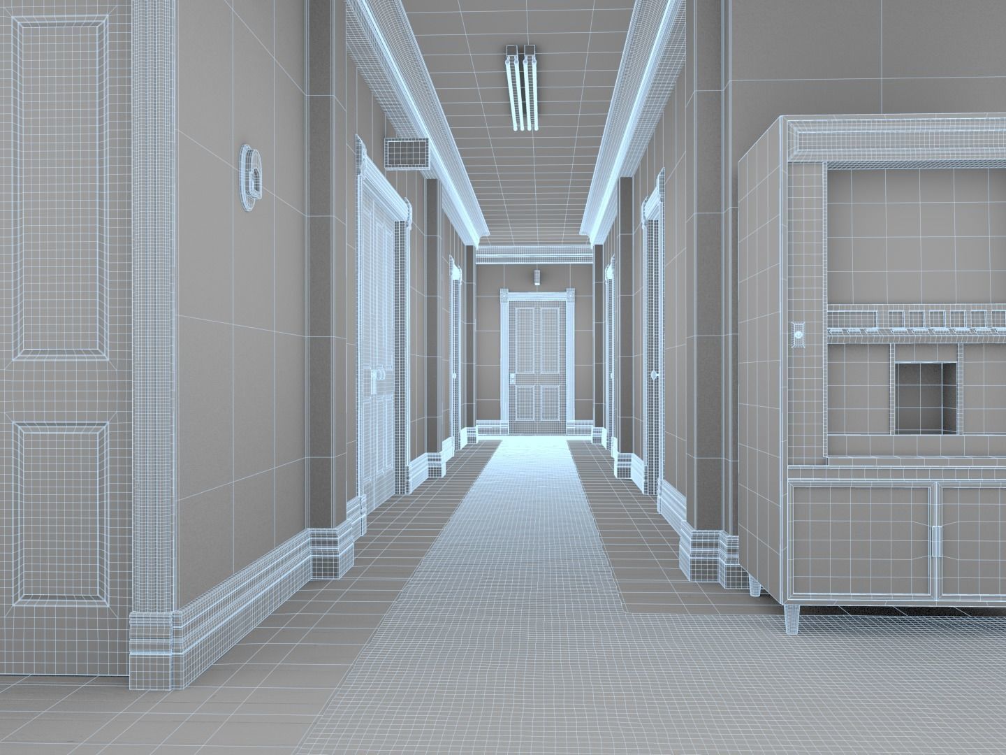 The Shining Overlook Hotel Interiors 3D Model Collection_33