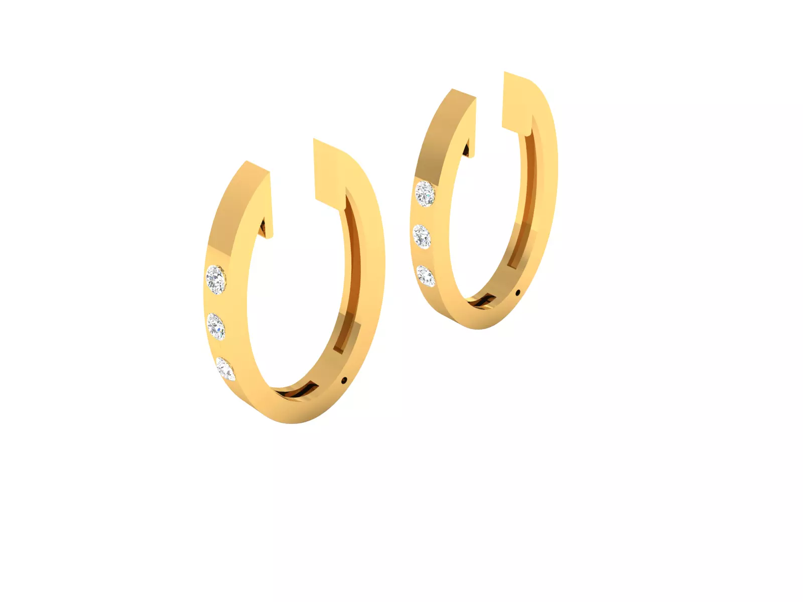 Women Earring 3dm stl fbx obj Render Details 3D print model