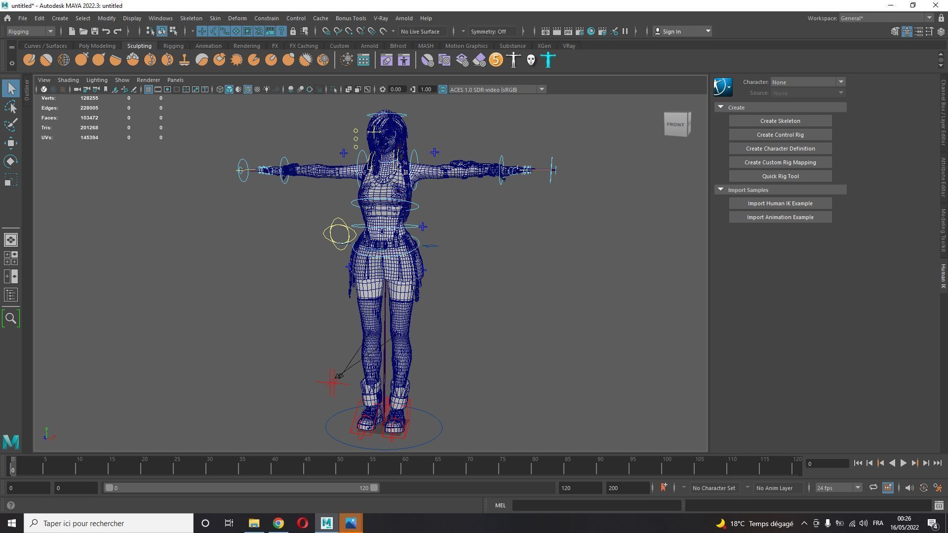 Tifa Lockhart Game Ready Low-poly 3D model_14