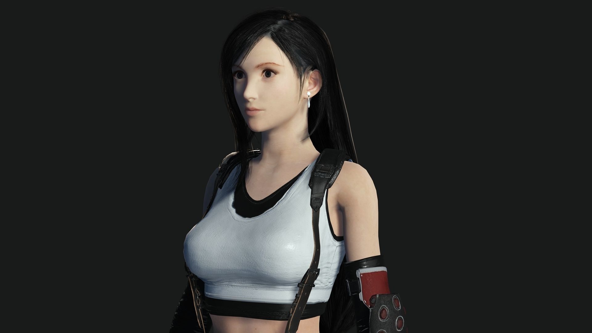 Tifa Lockhart Game Ready Low-poly 3D model_10