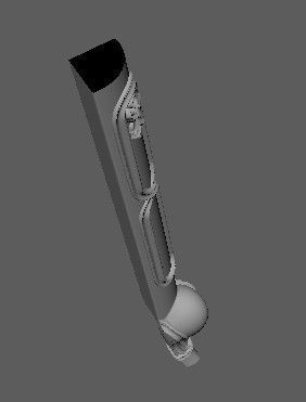 leg High quality 3d models for processing on a cnc machine 3D model_2