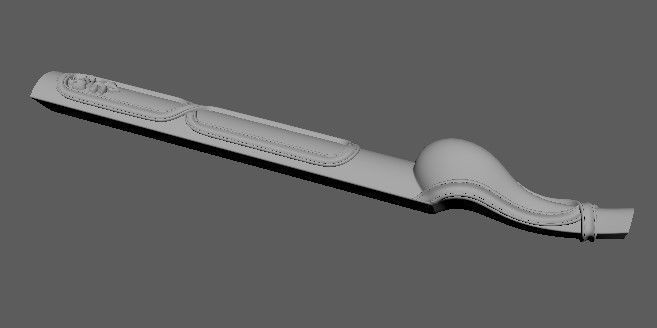 leg High quality 3d models for processing on a cnc machine 3D model_4