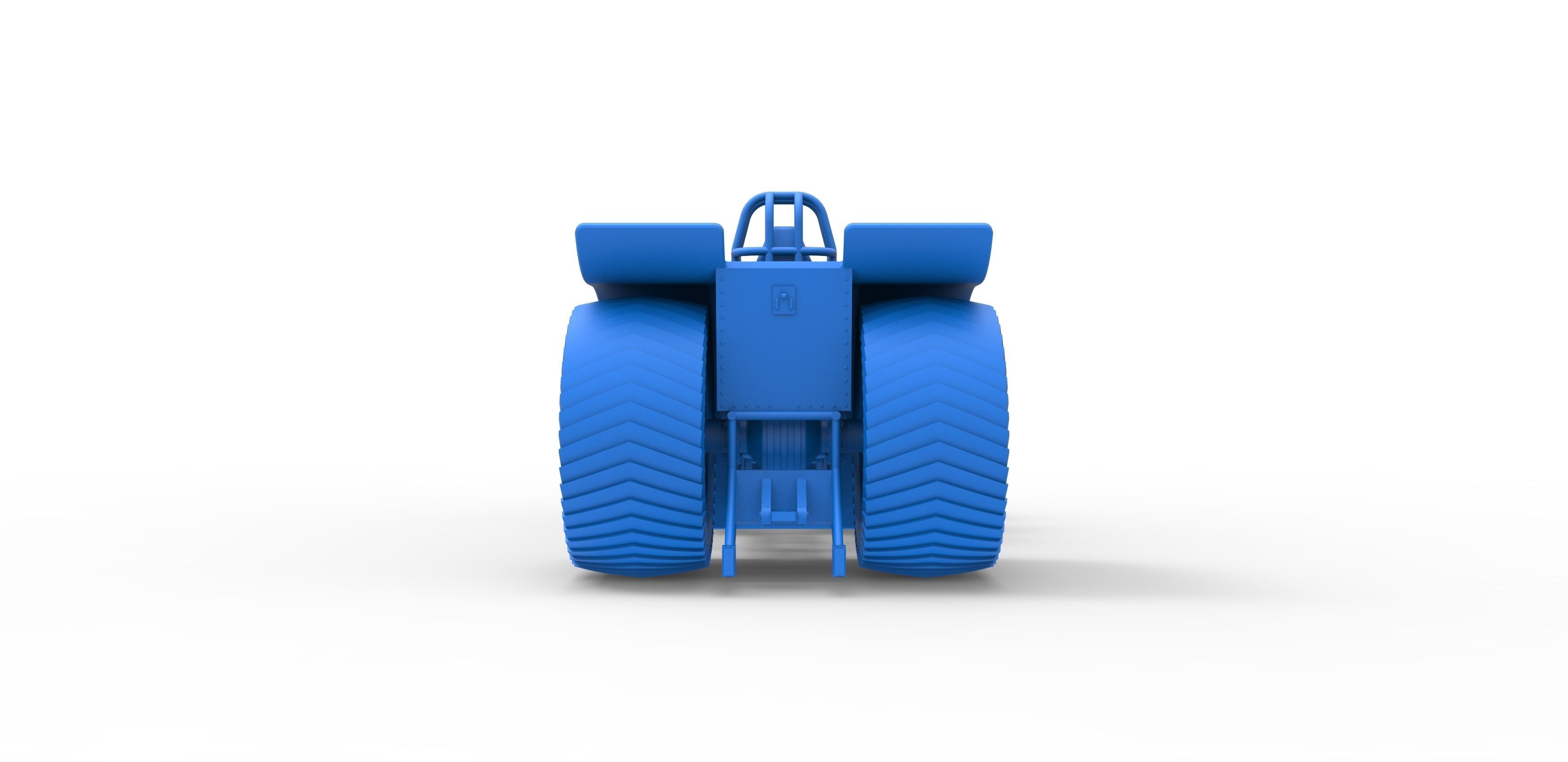 Pulling tractor with 5 engines V8 Scale 1 to 25 3D print model_26