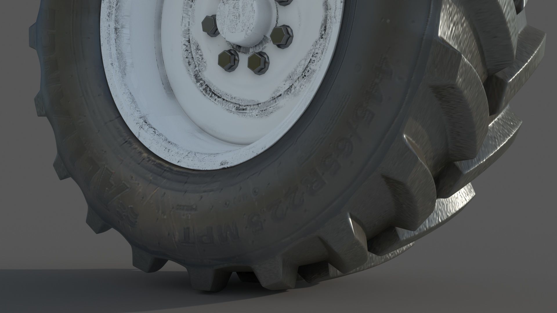 Tractor wheelset 3D model_15