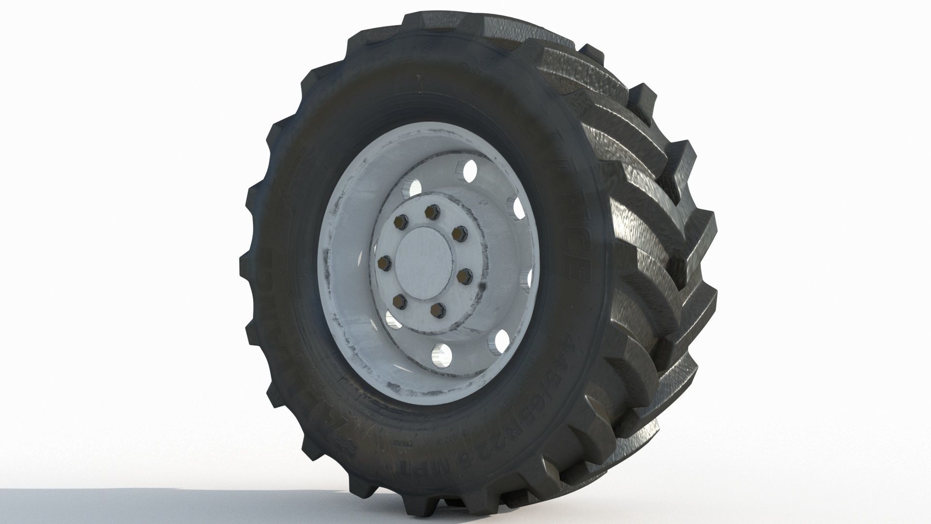Tractor wheelset 3D model_4