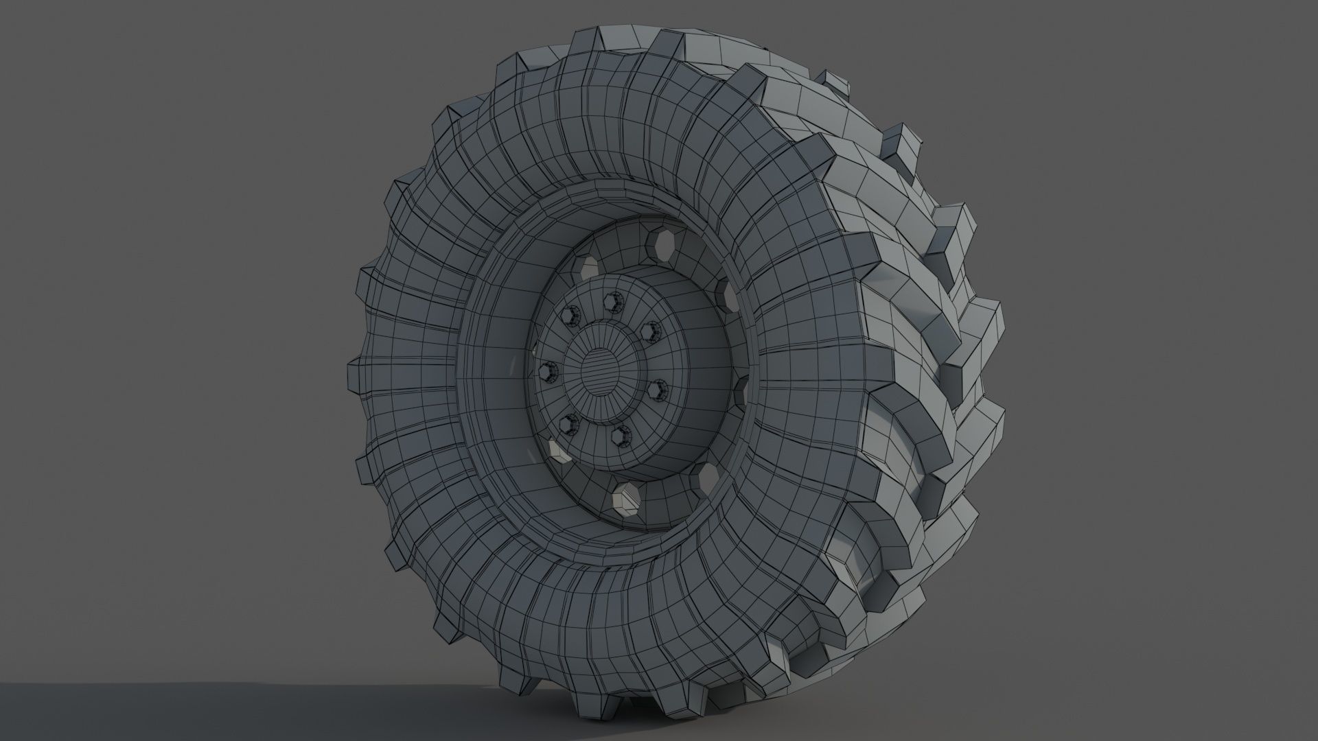 Tractor wheelset 3D model_9