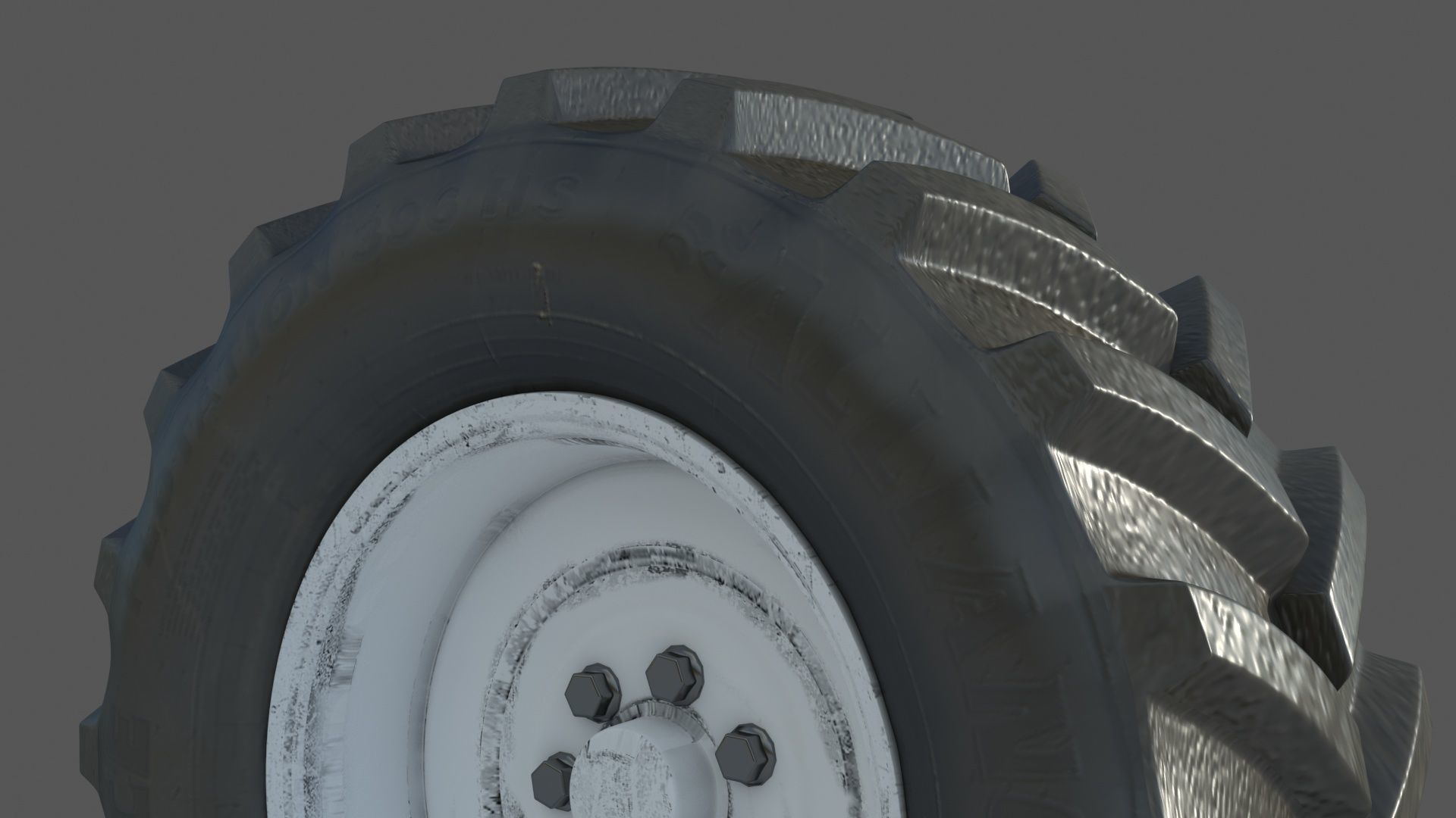 Tractor wheelset 3D model_14