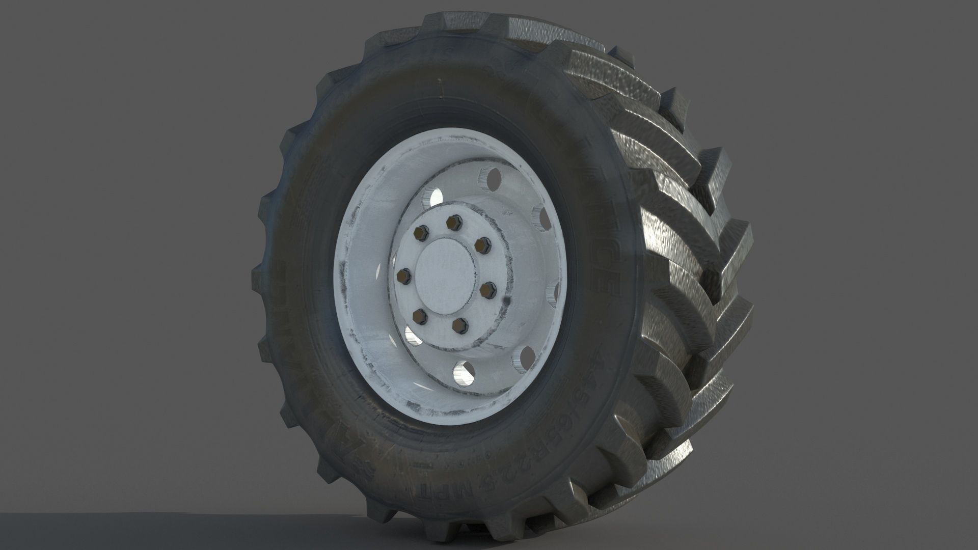 Tractor wheelset 3D model_5