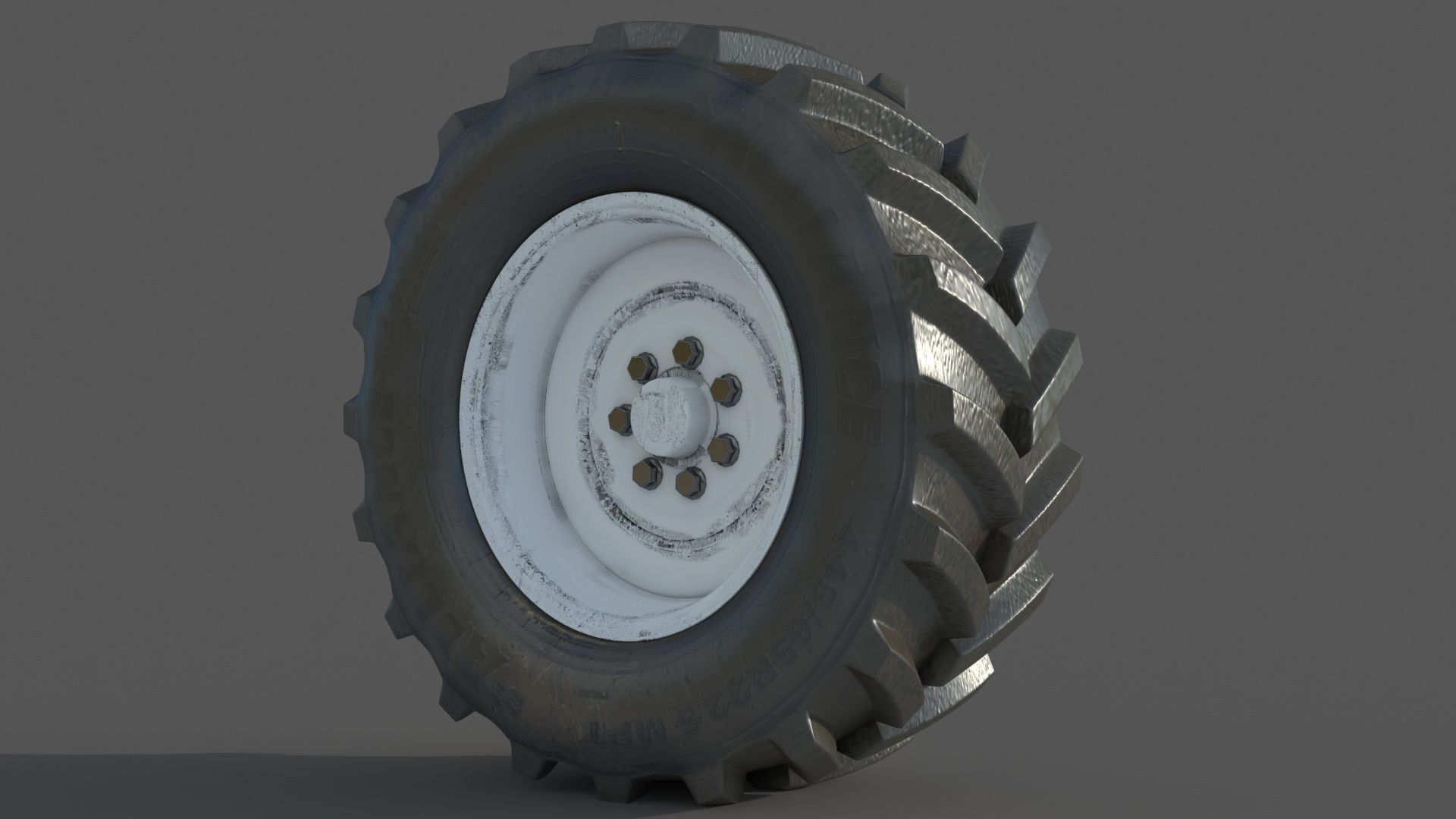Tractor wheelset 3D model_13