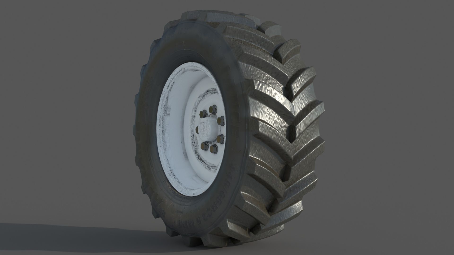Tractor wheelset 3D model_16