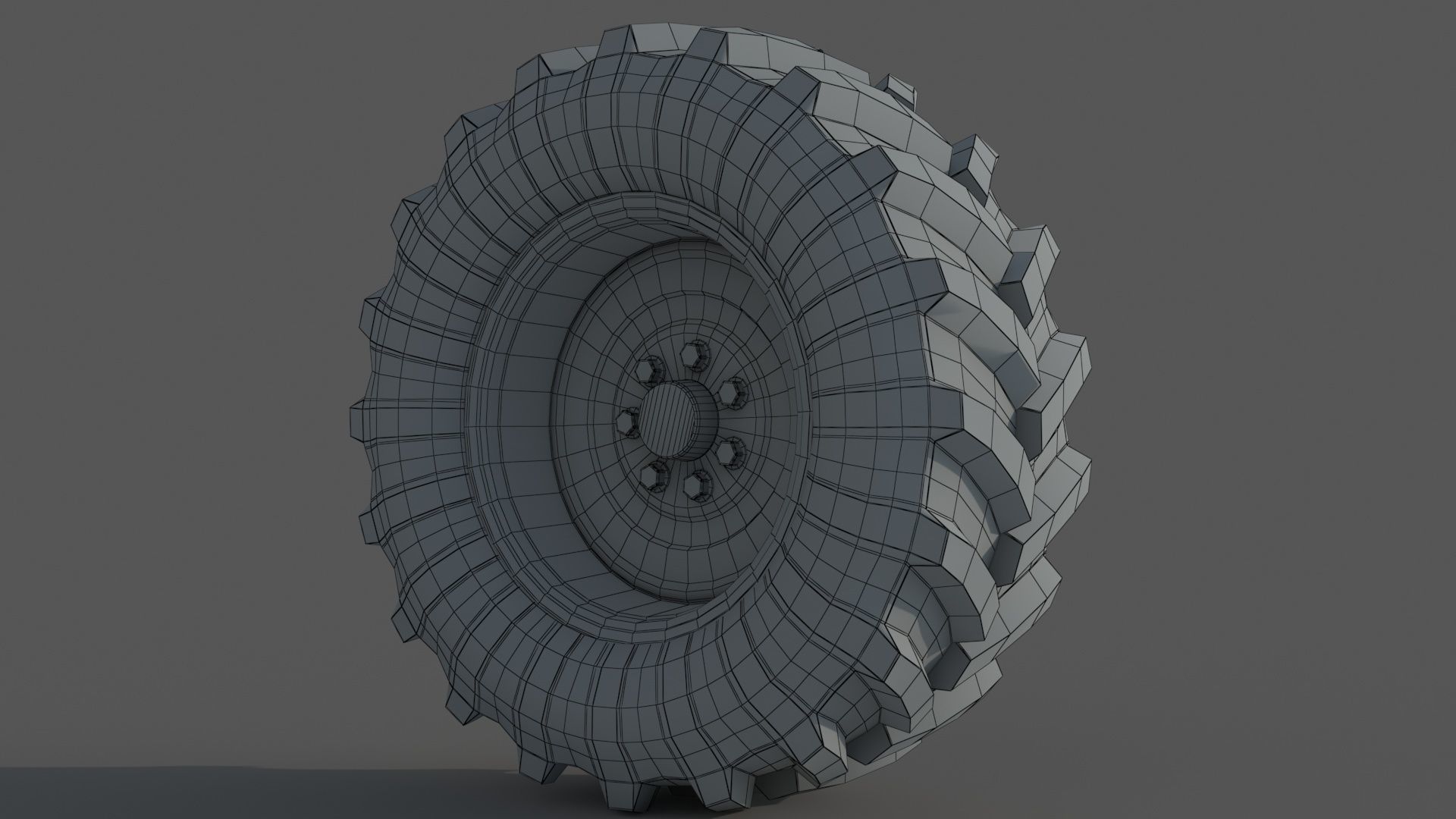 Tractor wheelset 3D model_17