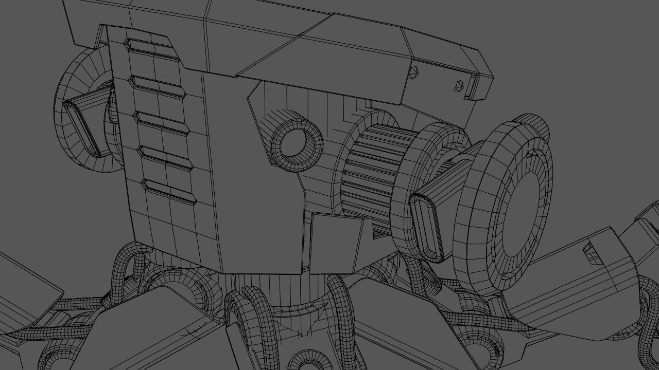 Combat Droid CELL  rigged character 3D model_40