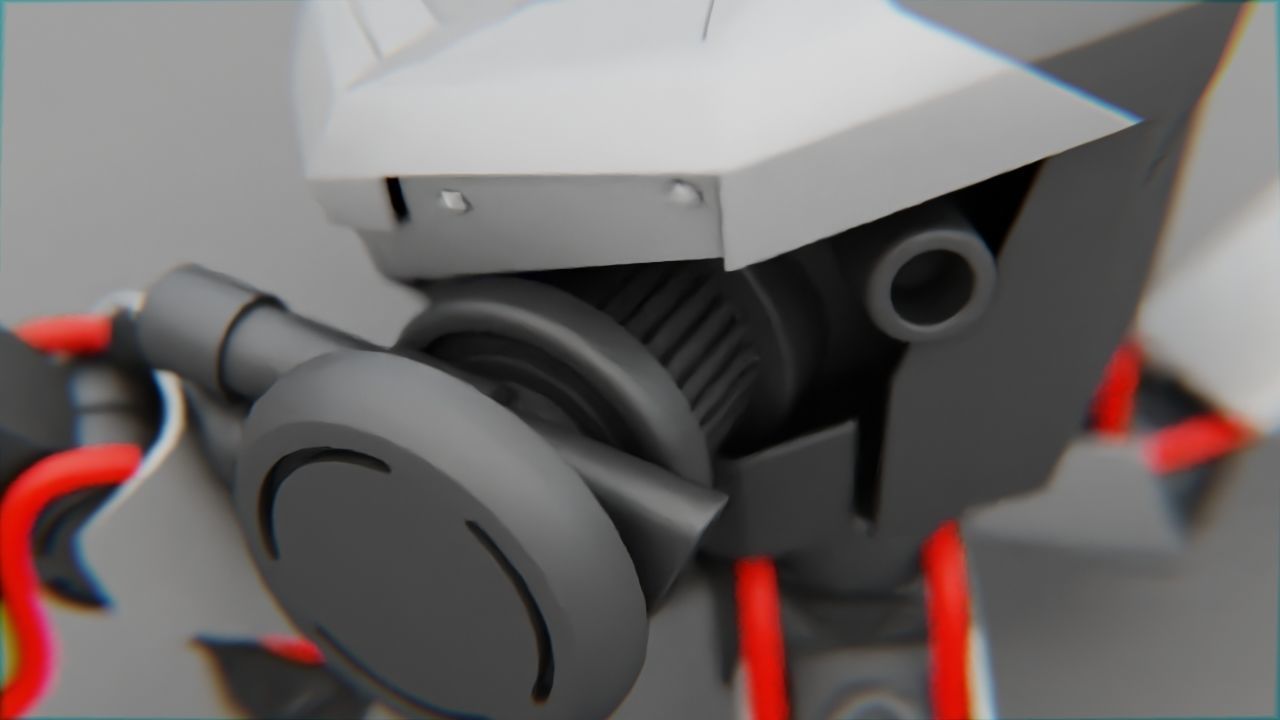 Combat Droid CELL  rigged character 3D model_23