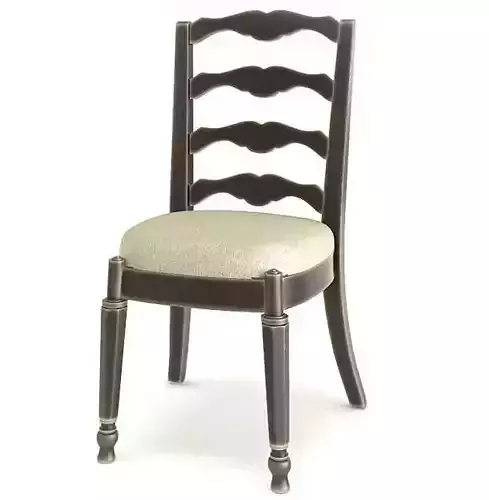 Chair Applewood Carved 3D model