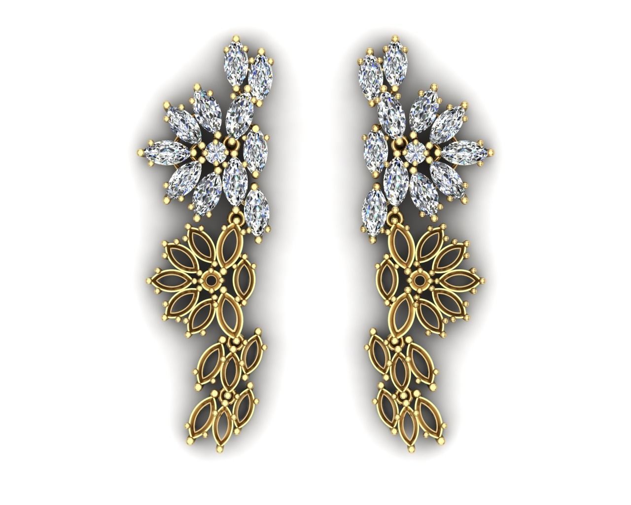 Earring 009 3D print model_17