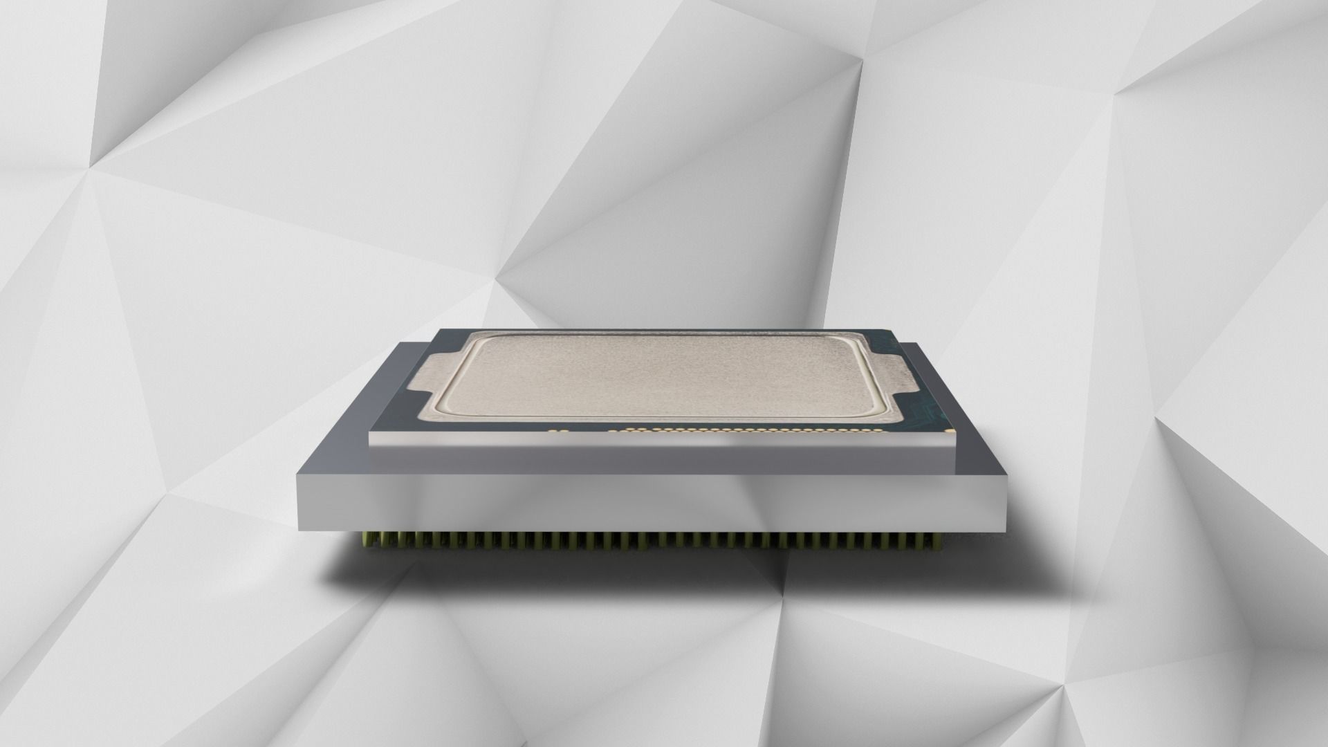 A Simple Cpu Low-poly 3D model_1