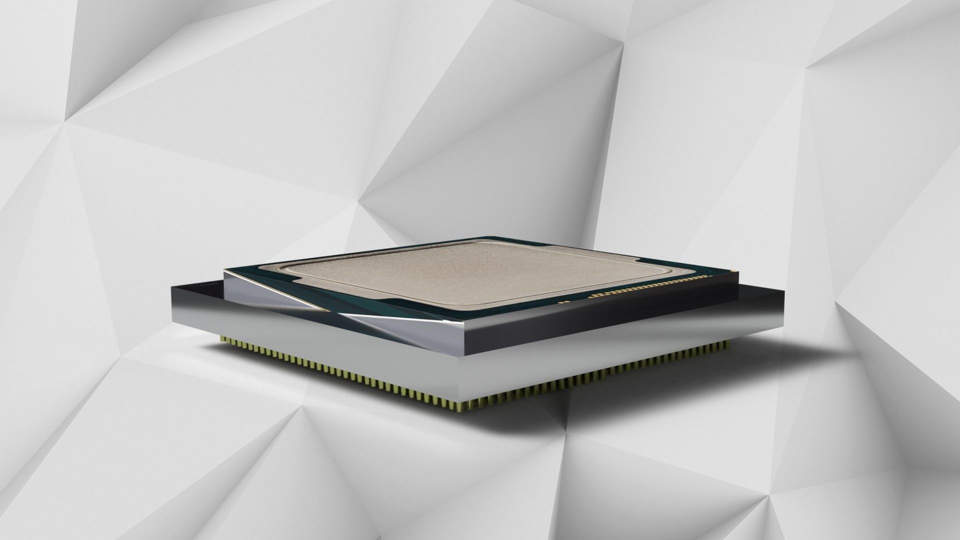 A Simple Cpu Low-poly 3D model_2