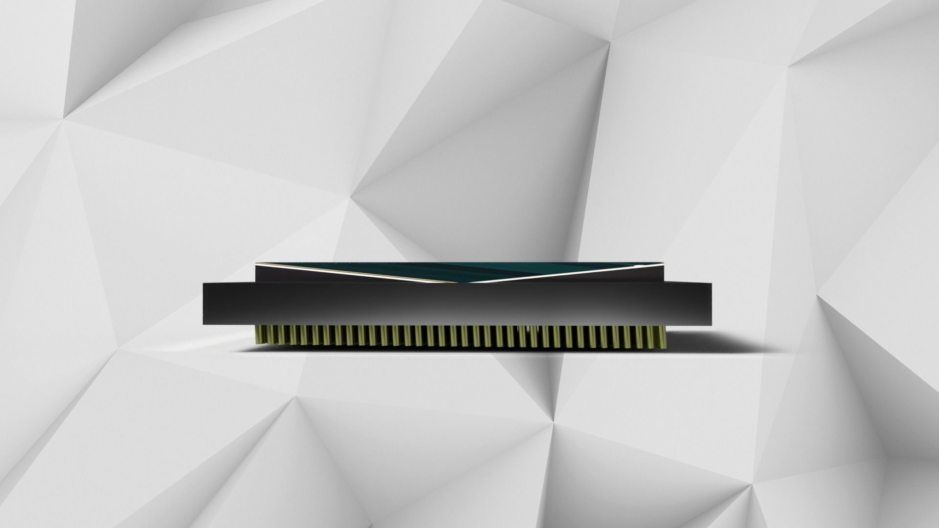 A Simple Cpu Low-poly 3D model_4