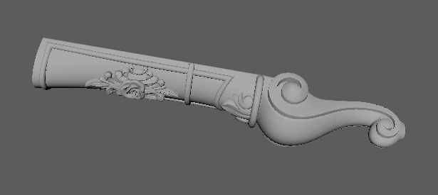 leg High quality 3d models for processing on a cnc machine 3D model_3