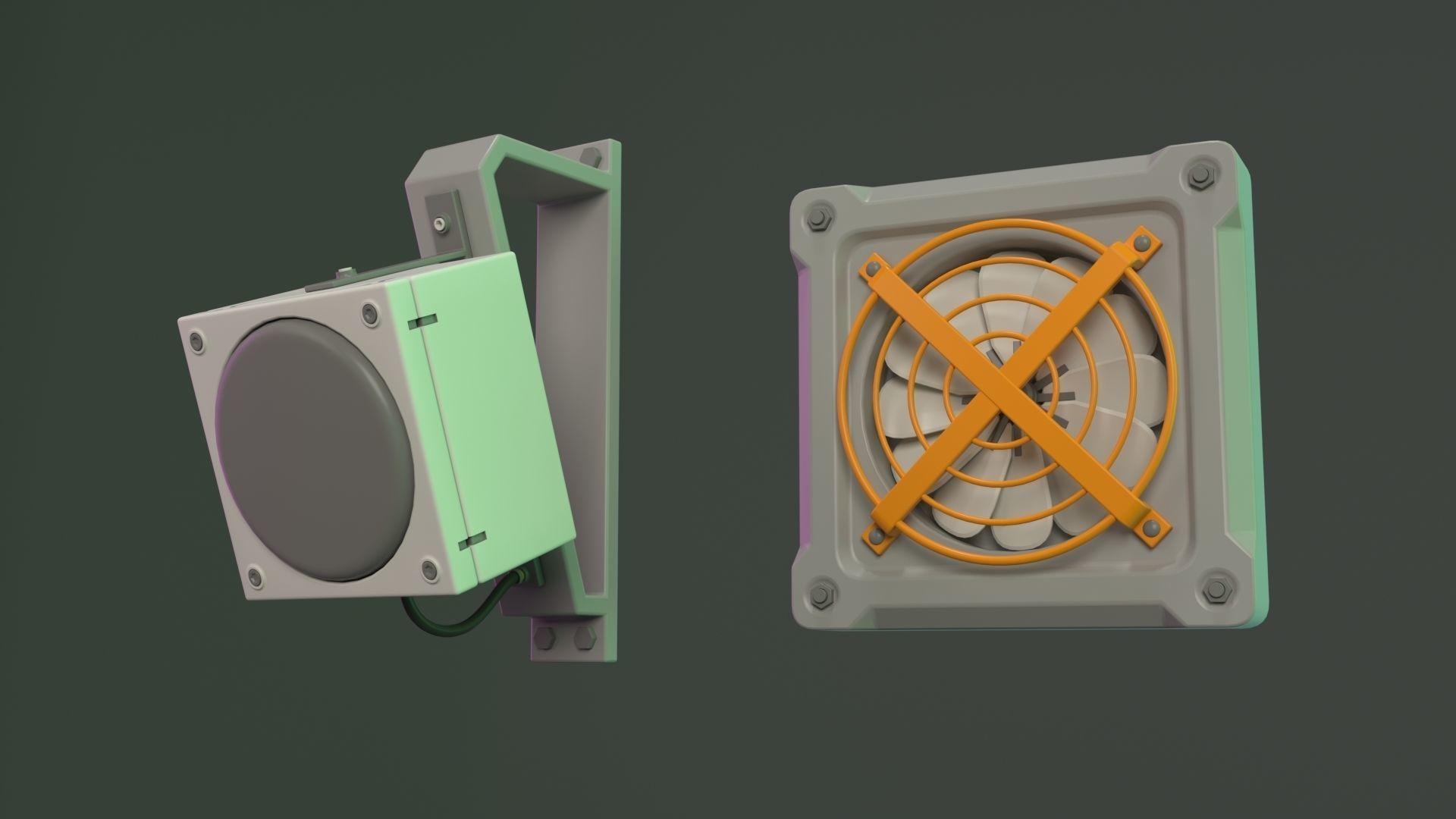 Wall Electric Props 1 - 20 pieces 3D model_17