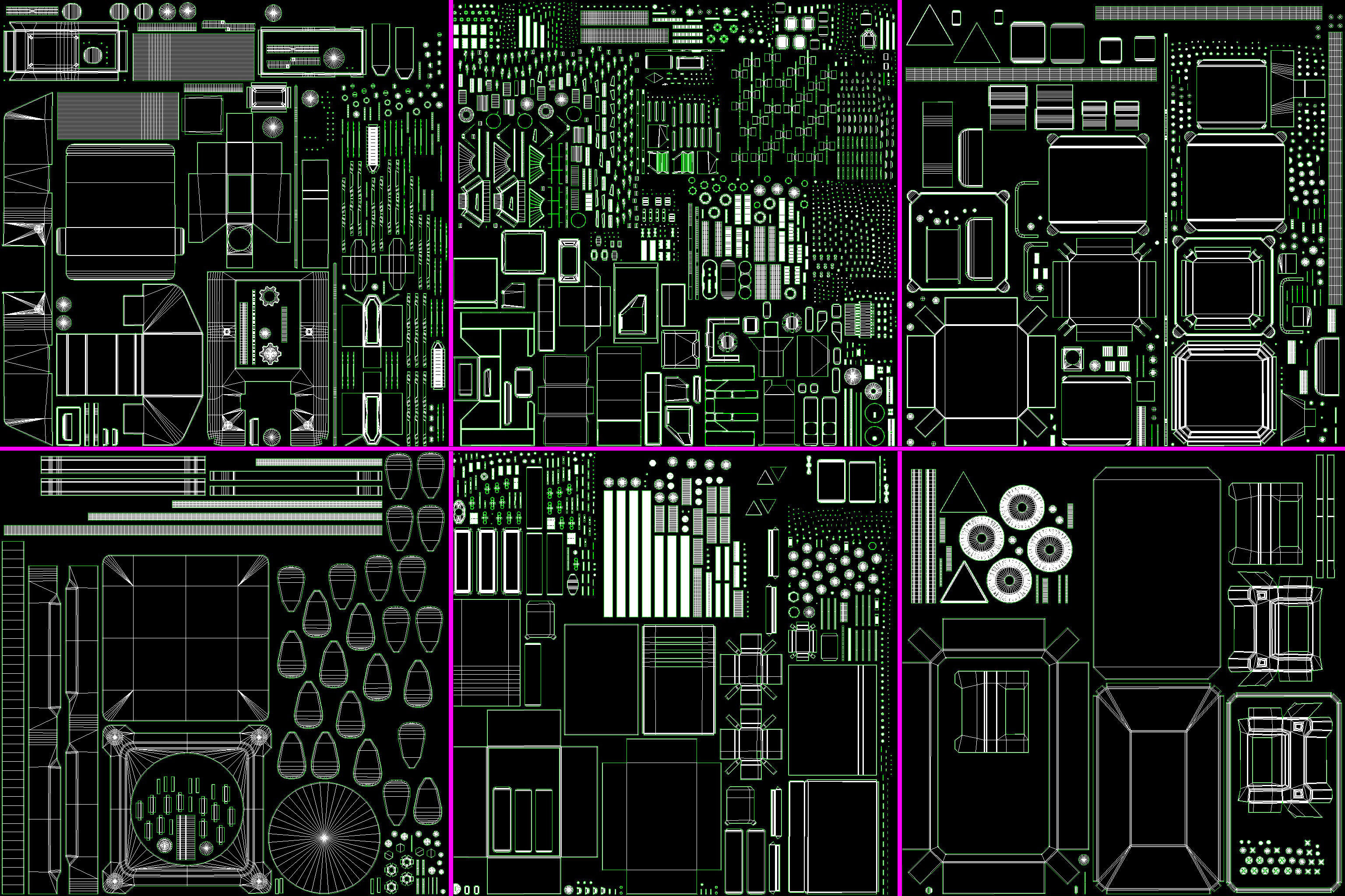 Wall Electric Props 1 - 20 pieces 3D model_3