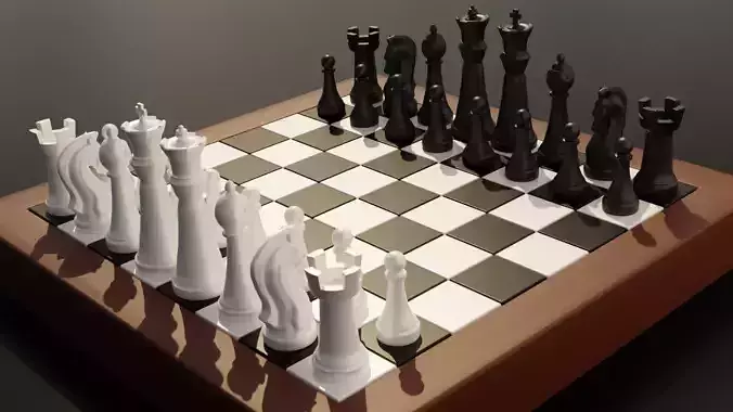 Chess Board Free 3D model